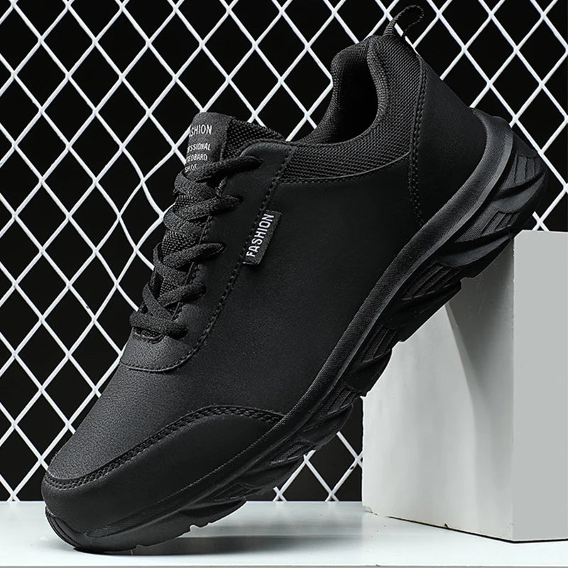 2024 New Men's Sneakers Fashion Leather Men's Casual Shoes Outdoor Jogging Training Shoes High-Quality Comfortable Men's Shoes