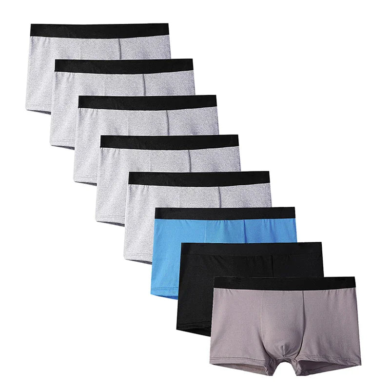 8Pcs Breathable Sexy Male Boxer Underpants New Men Boxer Mens Panties Underwears Comfortable Underwear Men's Boxers ﻿