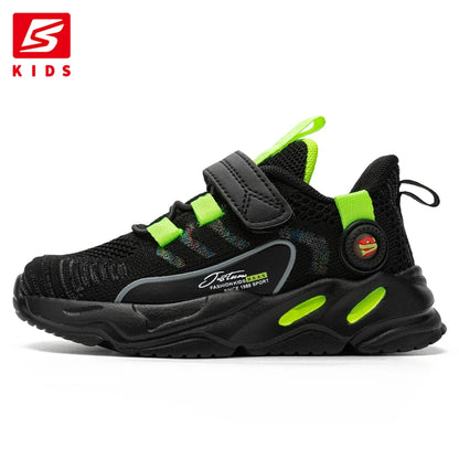 Baasploa Children's Sneakers Boys Girls Led Light Luminous Shoes Mesh Breathable Child Sports Shoe Kids Casual Walking Sneaker