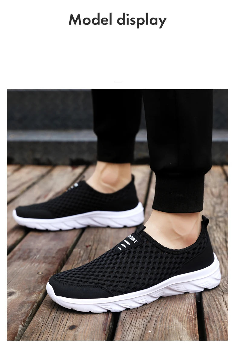 YRZL Man Sneakers 2024 Hot Sale Breathable Mesh Flats Comfortable Soft Sole Running Shoe High Quality Casaul Sport Shoes for Men