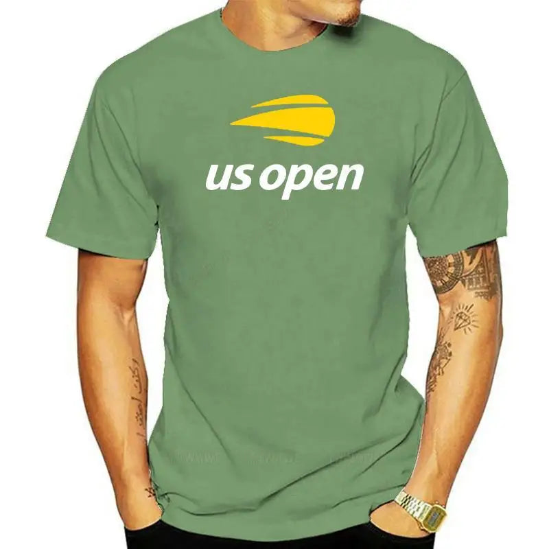 Mens brand fashion tshirts Summer Tee-shirts US Open Tennis Fan T Shirt unisex O-neck short sleeve T-shirt male casual top