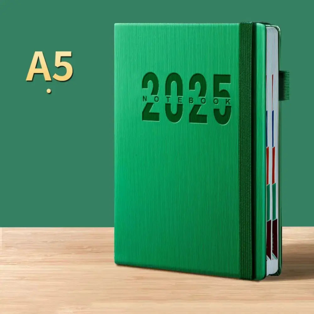 Portable A5 2025 Agenda Book To Do List Planner Reminder Daily Planner PU Office Supplies Planner Notebook Students