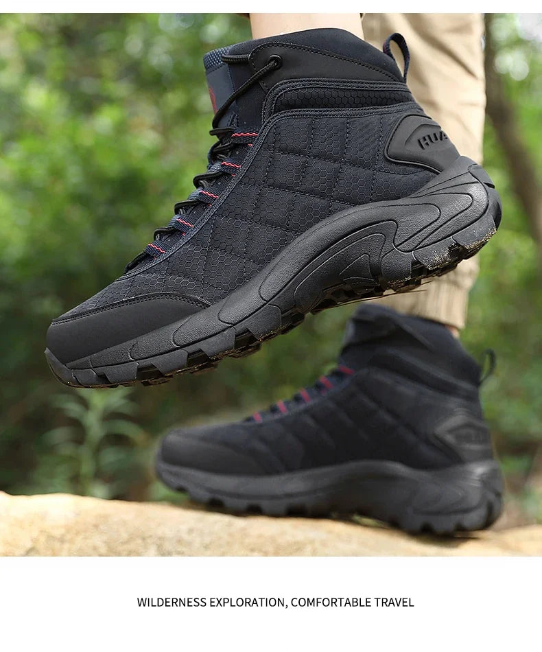 Men Boots High Quality Hking Shoes Tactical Boots for Men Snow Boots Outdoor Sneakers Mountaineering Camping Thick Sole