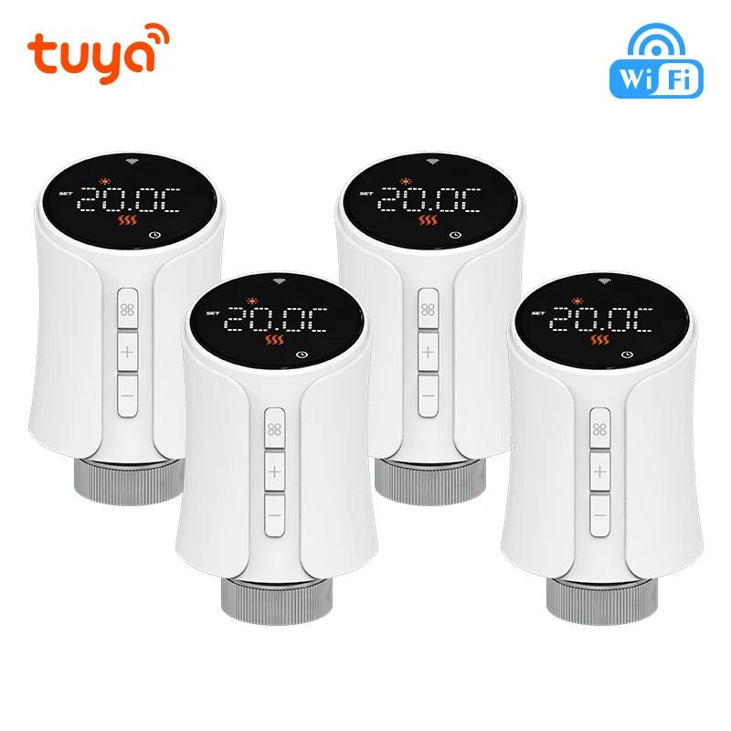 New Tuya Wifi Thermostat Radiator Actuator TRV Smart Thermostatic Valve Wifi Thermostat Temperature Controller Alexa Google Home