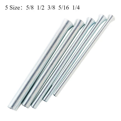 5 PCS Spring tube bender 1/4 1/2 3/8 5/8 5/16 For Copper Aluminium Tube Bending Hand Tools Spring wire pipe plumbing tools