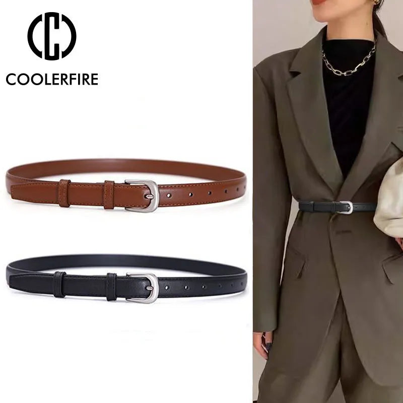 Belt for Women Designer Fashion Dress Belt Women's Trousers Belt Black Brown Waist Belts Strap for Dresses Belts for Lady CY01