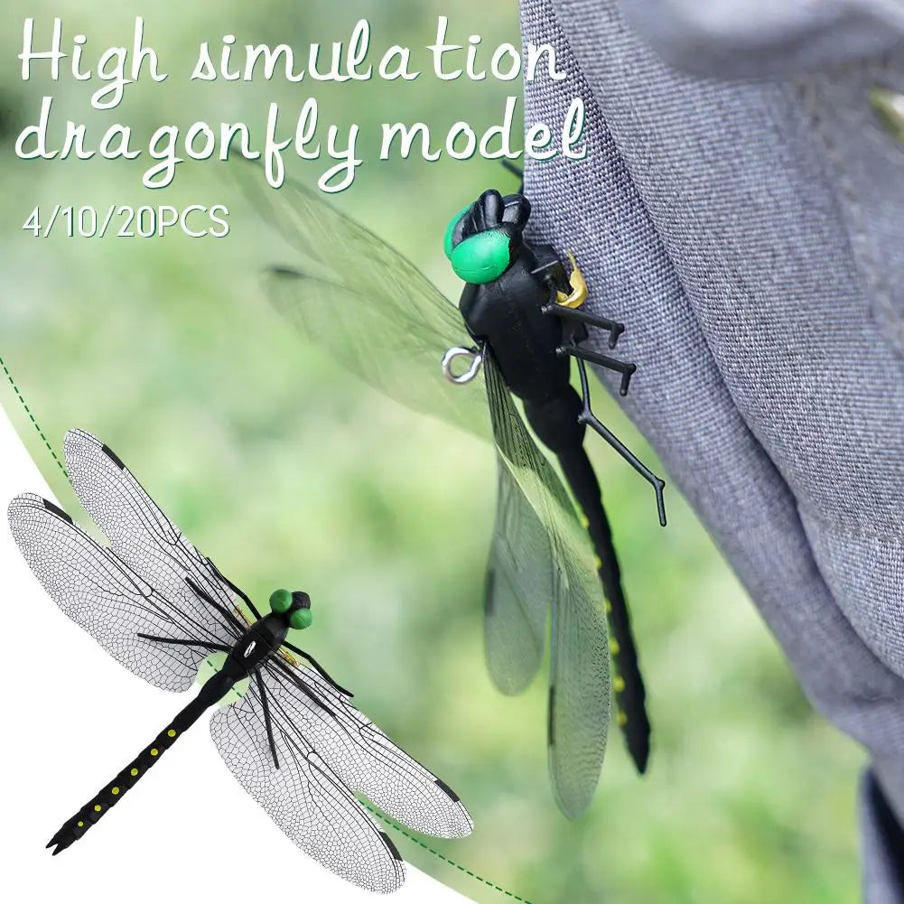 Simulation Dragonfly Insect Model Mosquito Repellent Outdoor Hanging Ornaments Realistic Insects Dragonfly Model For Garden Farm