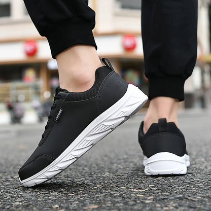 2024 New Men's Sneakers Fashion Leather Men's Casual Shoes Outdoor Jogging Training Shoes High-Quality Comfortable Men's Shoes