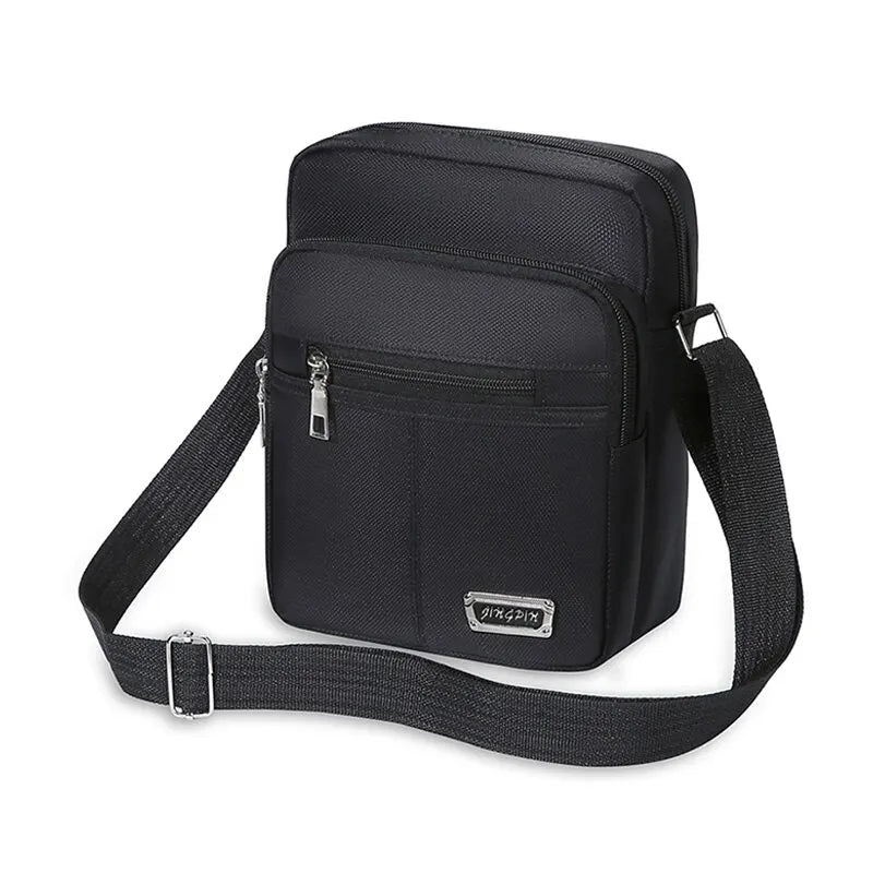 Men Bag Korean Version Casual Large Capacity Multi Layer Waterproof One Shoulder Oblique Straddle Bag Men And Women Busine