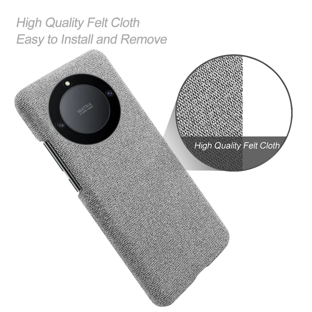 Anti-slip Ultra Thin Fabric Cloth Case for Honer X9a 5G Anti-Drop Phone Bag Cover For Honor X9a X9 a X 9a 5G 2023 RMO-NX1 6.67"