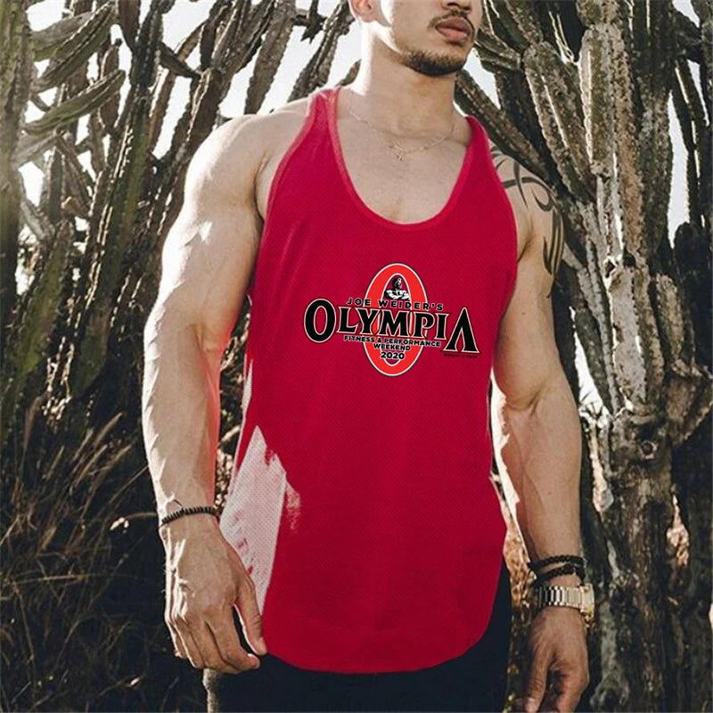 Running Vest Men Fitness Y Back Stringer Tanktop Summer Gym Clothing Summer Mesh Sport Vest Men Bodybuilding Sleeveless Shirt