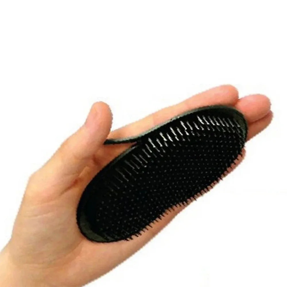 Men Hair Comb Brush Scalp Massage Beard Brush Black Shampoo Brush Set Finger Hair Comb Travel Portable Pocket Hair Tools