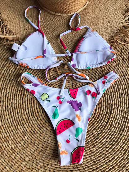 Micro Designer Bikinis Brand Triangle High Cut Thong Bikini Set Chic Swimsuit Women Swimwear Summer Beach Bathing Suits Monikini