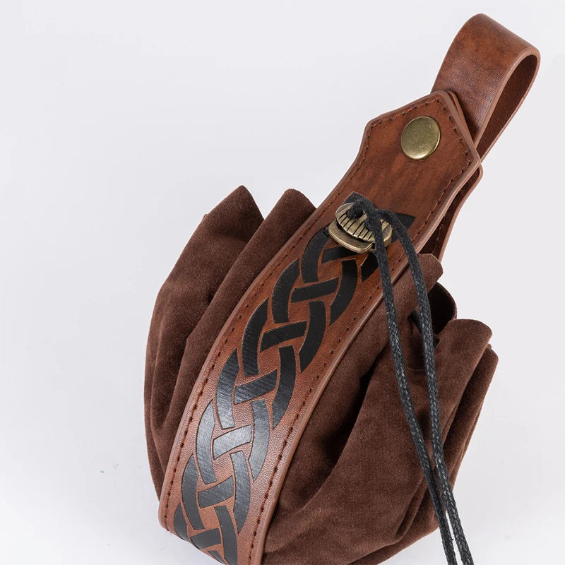 Viking-style Medieval Pouch That Can Be Hung On a Belt, Men's Coin Purse, High-quality Retro Waist Bag, Cool and Handsome Style