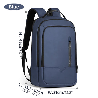 Heroic Knight 15.6" Laptop Backpack Fashion Men Expandable USB Charging Work Backpack Waterproof Travel Pack Thin New School Bag