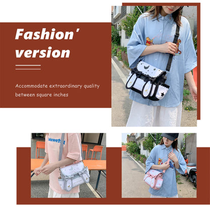 Summer Anime Shoulder Bag Students Girl Moon Star Female Travel Underarm Top Handle Bag Outdoor Shopping Business