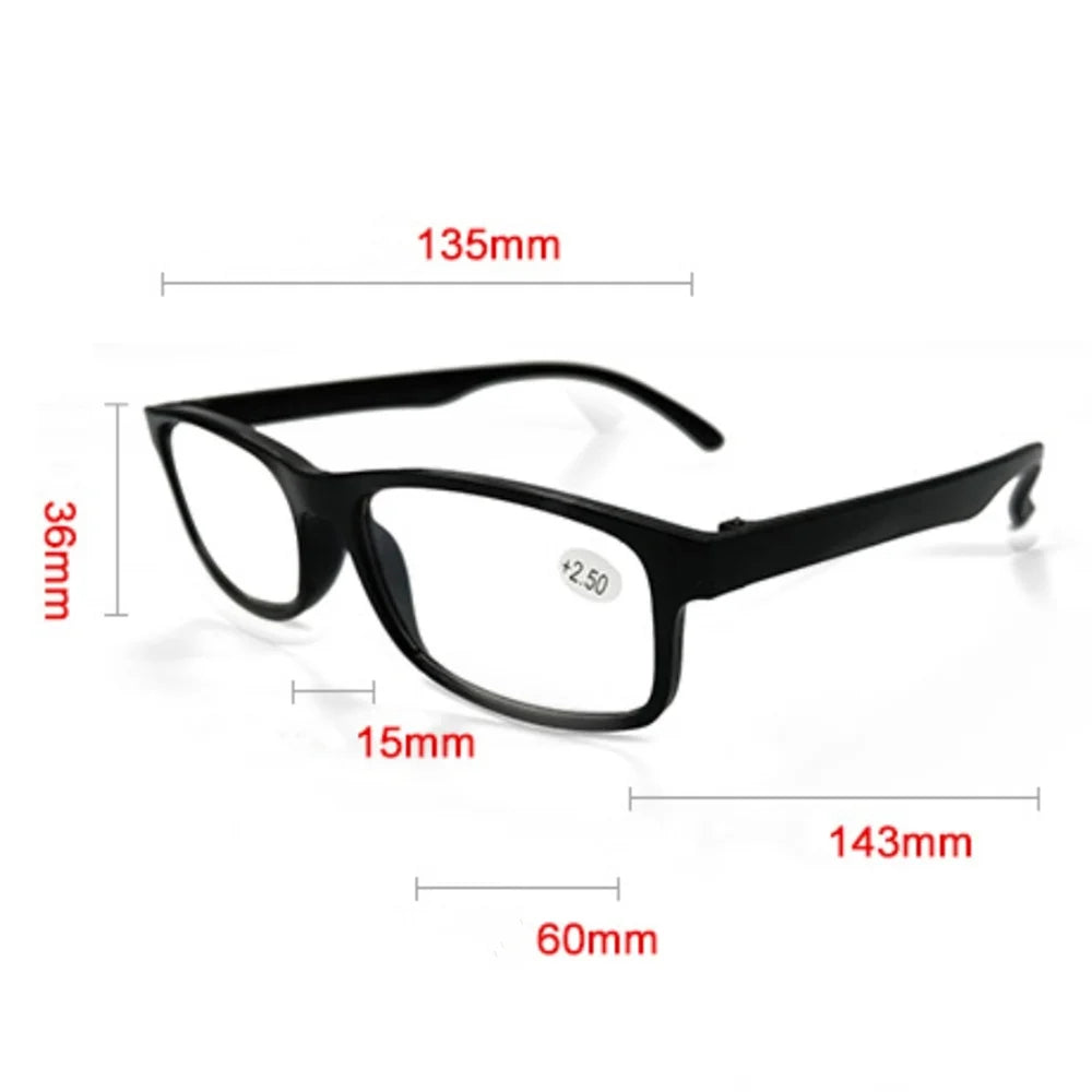 HD Anti-Blue Light Reading Glasses Men Women Elderly Presbyopia Glasses Radiation Protection Square Optical Computer Glasses