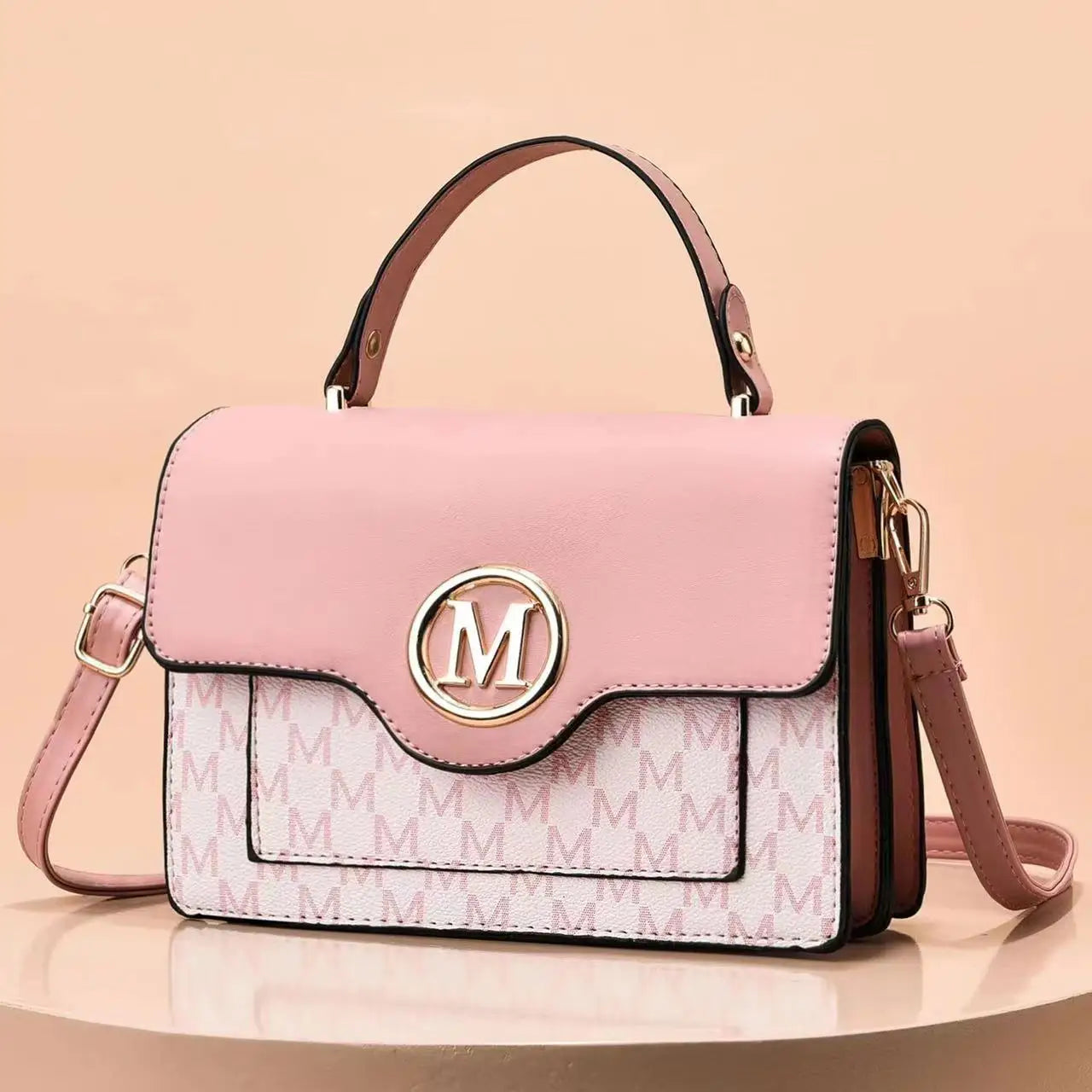 Letter Printed Leather Female Bag 2024 New Women Luxury Handbags Purse Women Designer Shoulder Crossbody Messenger Bags