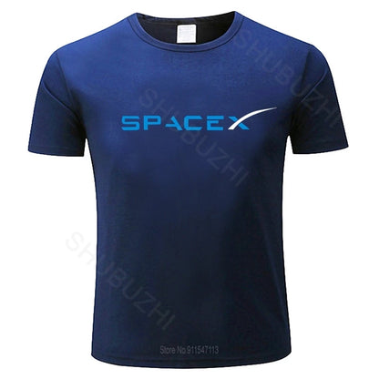 SpaceX black tshirt Space X Logo T Shirt Men's Popular Boyfriend's Pl tshirt new fashion cotton teeshirt drop shipping