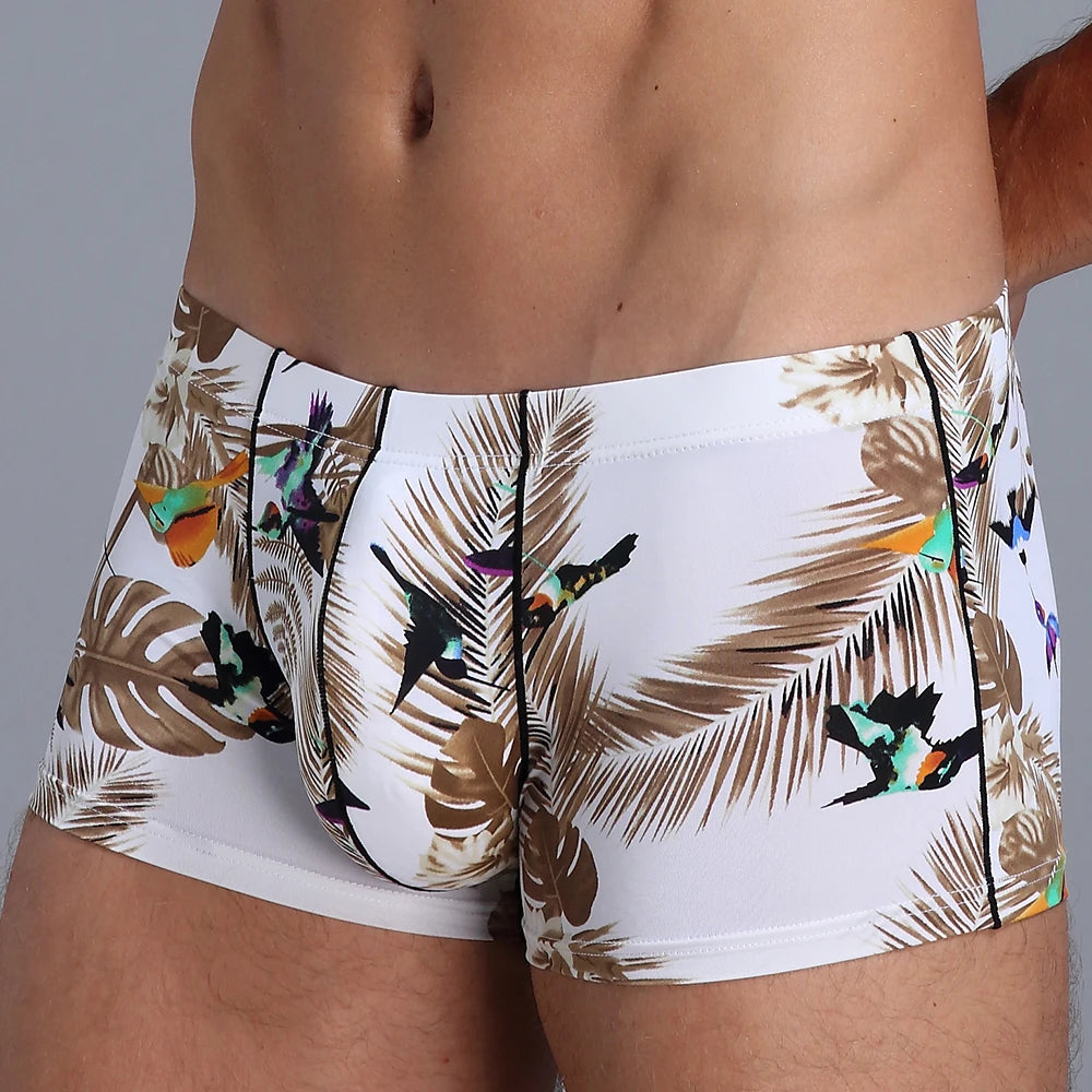 New Men's Underwears Men Boxers Fashion Printed Student Print Boxer Shorts Male Comfortable Panties Hot Underpantes