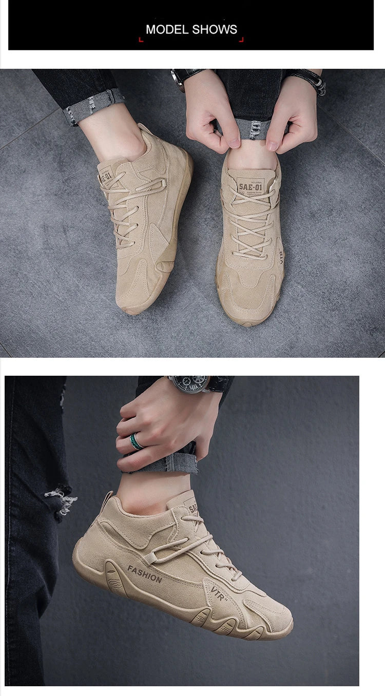 Winter Plus Velvet Fashion Casual Shoes Keep Warm Slip-on Shoes Non-slip Sneakers 2023 Winter Men's Shoes