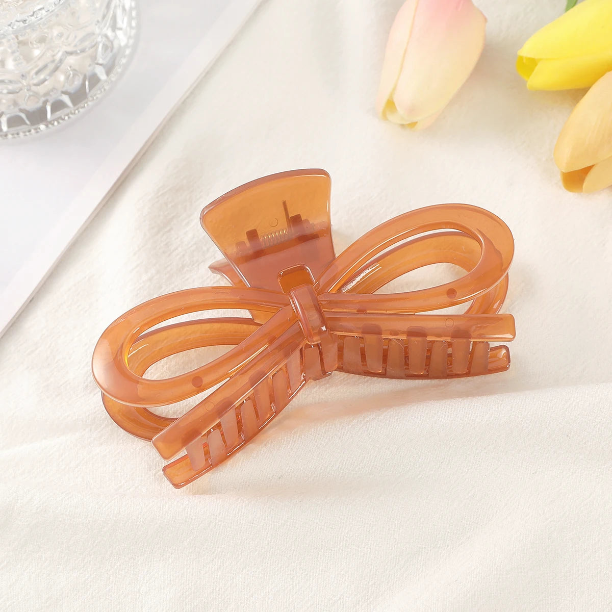 13cm Large Hair Clip For Thick Hair Claws Crab Girls Curly Transparent Coffee Hairpin Clamps Women Korean Ponytail Accessories