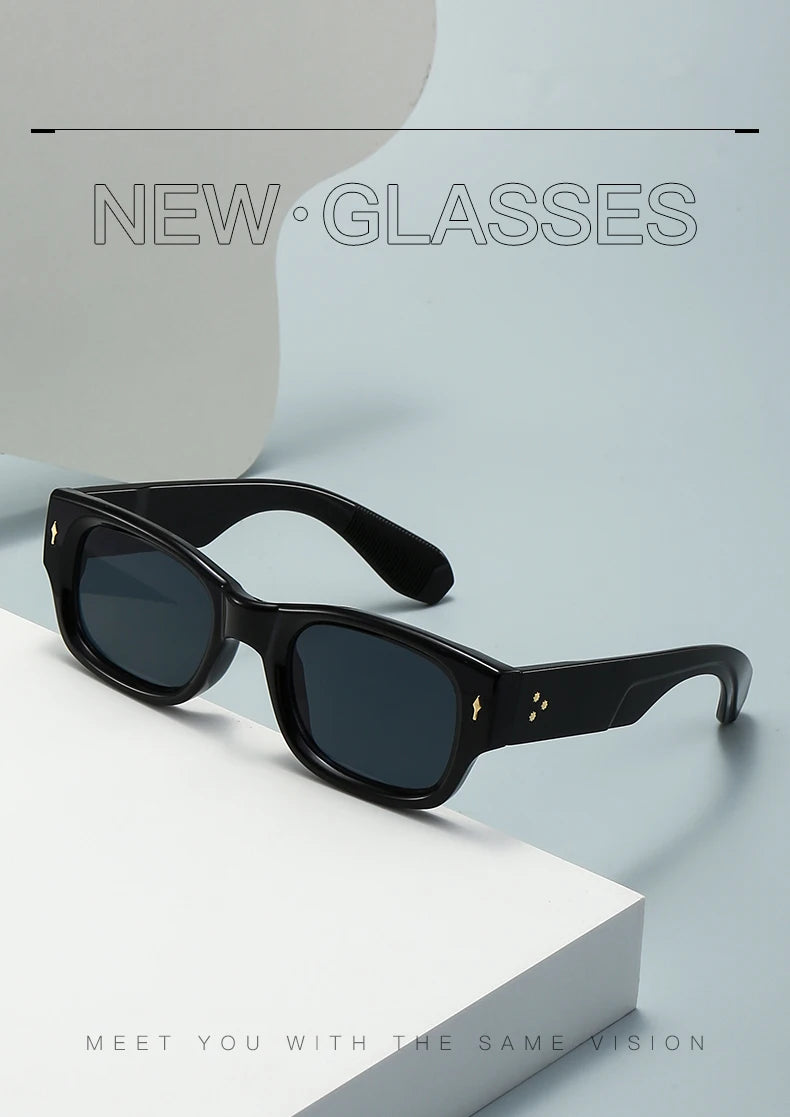 Vintage Square Designer  Sun Glasses for Men Zonnebril Voor Mannen Glasses Men Sunglasses