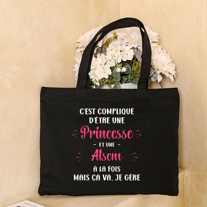 Merci Atsem Printed Women Shoulder Bag Canvas Shopping Bags Female Handbags Reusable Tote Graduation Thanks Gifts for Teacher