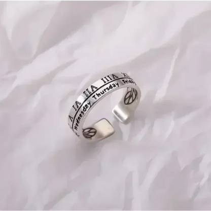 925 Sterling Silver Unique Simple Ring For Women Fashion Jewelry Finger Open Vintage Handmade Ring Allergy For Party Gift