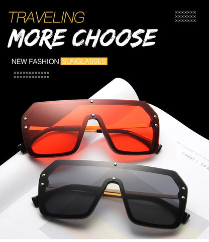 2022 Classic Retro Oversized Sunglasses Shades Female Mirror Eyewear Men/Womens Luxury Design Unisex Big Frame Lady Sun Glasses