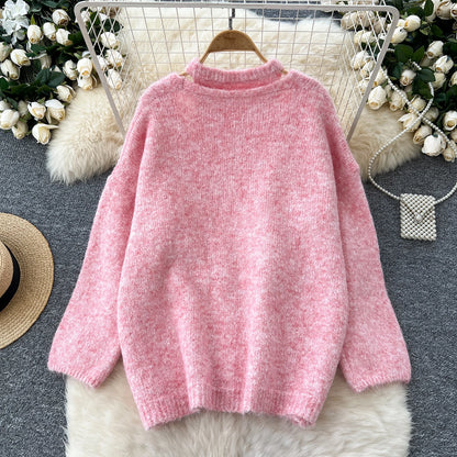 SINGREINY Fashion Solid Cashmere Sweater Long Sleeves Loose Warm Cardigan+Sleeveless Knitting Tank Top Winter Gentle Casual Tops