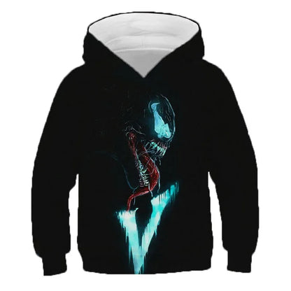 Marvel Venom Hoodies Men Women Children 3D Print Sweatshirts Boy Girl Kids Tops Long Sleeve Cool Casual Streetwear Pullover