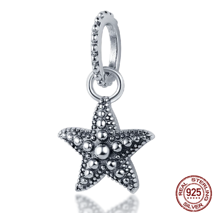 New in S925 Sterling Silver Ocean Collection Charm Will Shine Beads Fit Pand Bracelet DIY Pendant Woman Jewelry 2023 Hot Sale