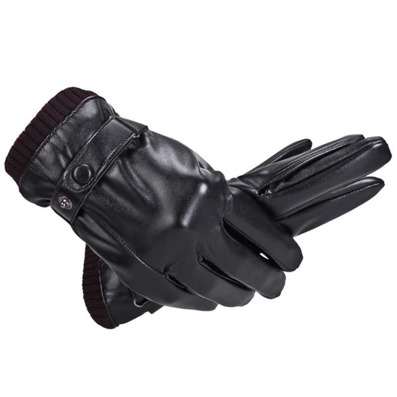 Winter Cycling Gloves Men's Motorcycle Winter Outdoor Waterproof And Cold Protection Pile Thick Riding Electric Car Warm Gloves