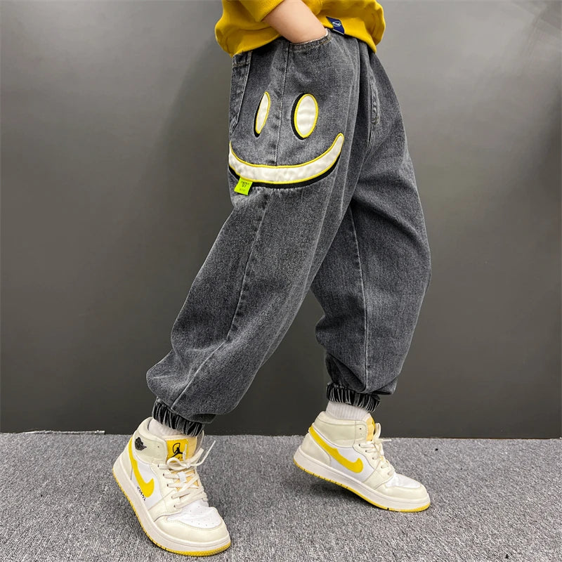 Big Boy Jeans For Children Children's Clothing 10 12 Years Kids Trousers Boys Pants Boy's Child Baggy Summer Clothes Teenager