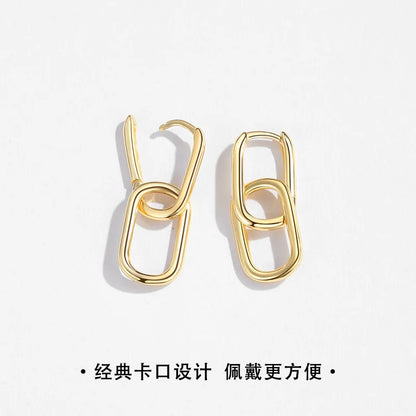 925 Sterling Silver Hot Sale Korean Irregularity Earrings Exquisite Hot Semale Sexy Jewelry Gift Designer Jewelry