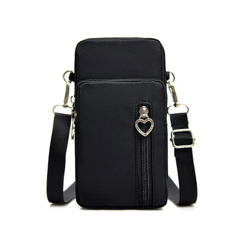 Small Shoulder Bags Nylon Women Mobile Phone Bags Mini Female Messenger Purse Lady Wallet New 2024 Female CrossBody Bag