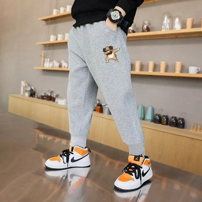 Cartoon Car Children Pants Boys Girls Sweatpants Trousers Cotton Sports Pant 3-14 Years Old Spring Autumn Track Pant For Boys