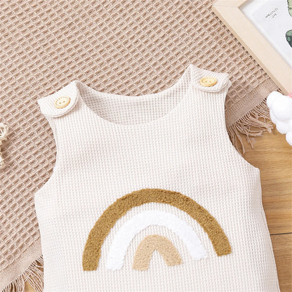 PatPat Baby Clothes New Born Baby Items Boy Girl Jumpsuit Babies Accessories Newborn Rompers Playsuit Rainbow Tank Bodysuit