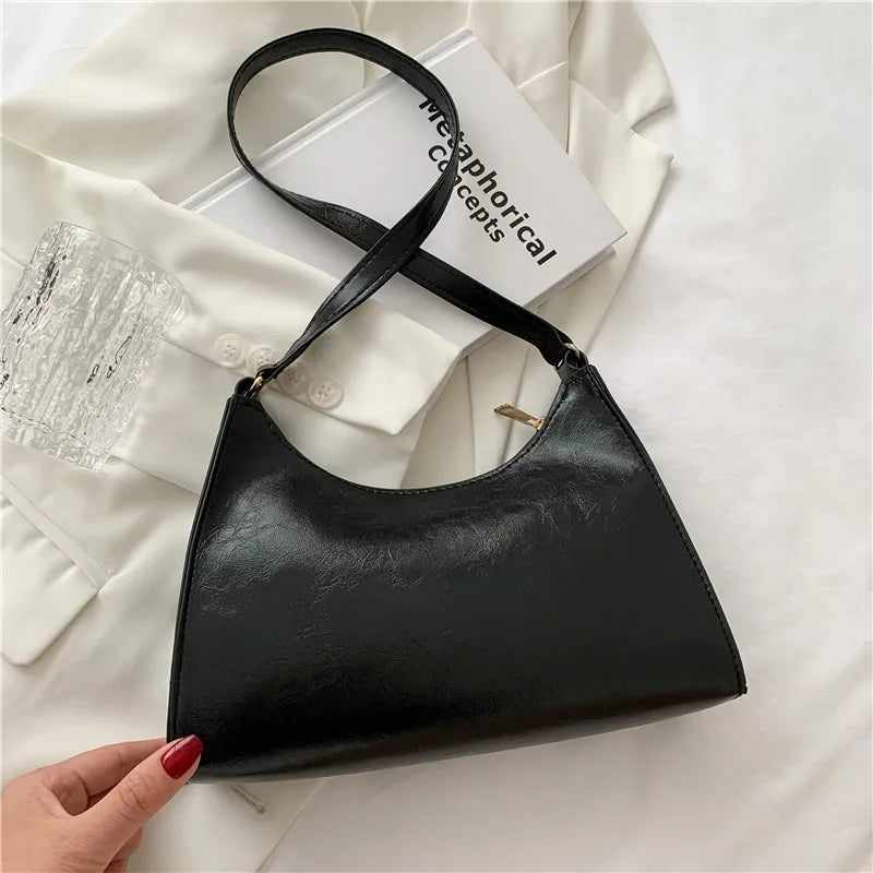 Fashion Exquisite Shopping Bag Retro Casual Women's Totes Shoulder Bags Female Leather Solid Color Chain Handbags for Women 2021