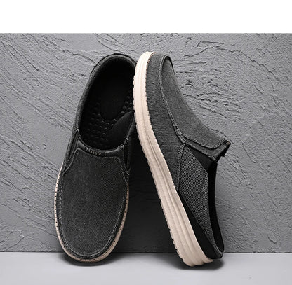 2024 Summer Men's Half Slippers Fashion Men's Flat Bottom Casual Shoes Soft Sole Cloth Shoes Support Shoes Men's Sports Shoes