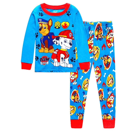 PAW Patrol  Spring Autumn Long Sleeve Baby Boys Clothing Sets Children's Pajamas Girls Cartoon Sleepwear Set Home Clothes 2pcs