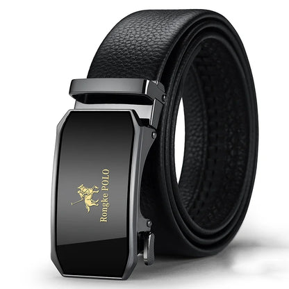 Men Genuine Leather Belt Business Belt for men Automatic Adjustable Belts Fashion Designer Style