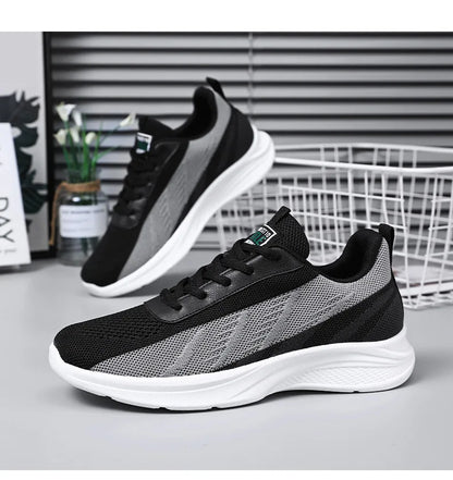 Men's Spring New Casual Running Shoes Sports Tennis Shoes Soft-soled Ultra-light Student Delivery Shoes