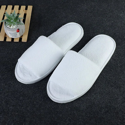 New Winter Women Fur Slippers Open Toe Flip Flops Thicken Warm Plush Home Shoes Couple Indoor Slippers for Bedroom Slides