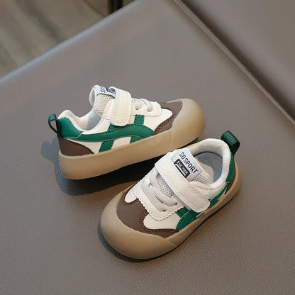 Baby Shoes Green Thin Section Soft Bottom Small Children Walking Shoes Brown Non-slip Breathable Boys Girls Baby Casual Shoes