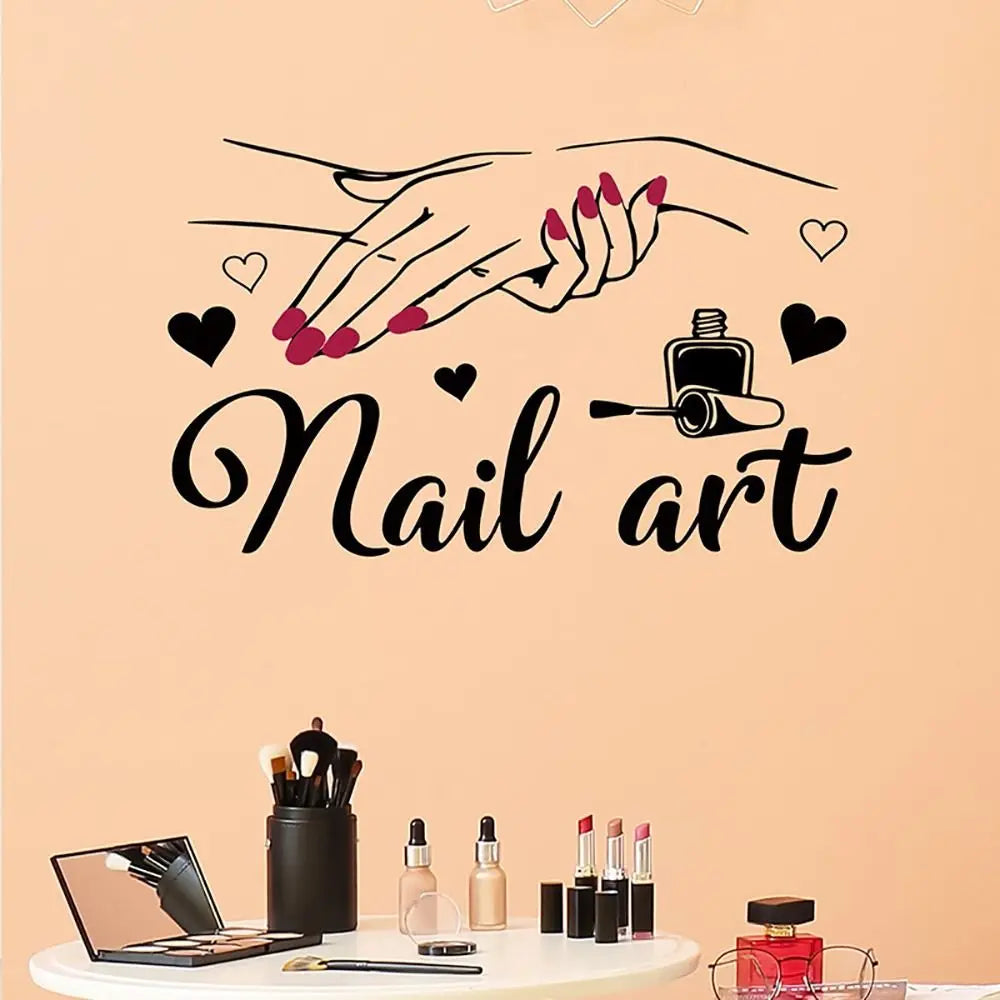 Wall Decal Beauty Salon Manicure Nail Salon Wall Art Sticker Home Decor Stickers