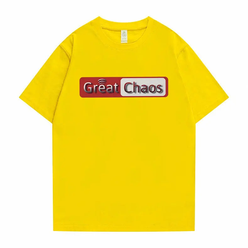 Rapper Ken Carson A Great Chaos Graphic Print T-shirt Playboi Carti T Shirt Men Hip Hop Oversized Tshirt Male 100% Cotton Tees