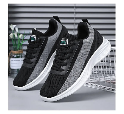 Men's Spring New Casual Running Shoes Sports Tennis Shoes Soft-soled Ultra-light Student Delivery Shoes