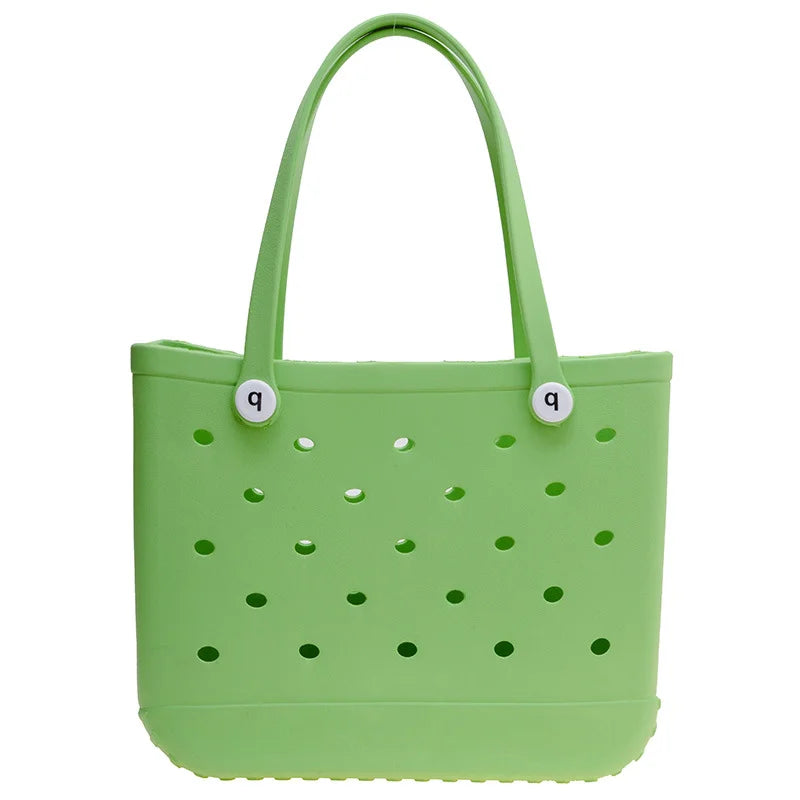 Waterproof And Washable Handbag EVA Beach Basket Women Picnic Tote Bag